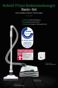 Testsieger Bodenstaubsauger VT300 von Kobold Vorwerk